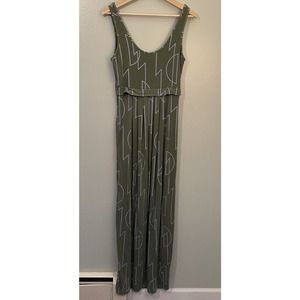 Bel Kazan Geometric Maxi Sun Dress Handmade Small/Medium Ethically Made